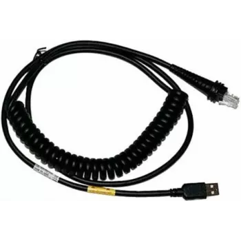 Honeywell USB-interfacekabel, USB Type-A naar USB Type-C, 3m spiraalkabel, zwart