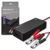 Qoltec automatische acculader voor AGM GEL STD | gelijkrichter 12V | 2A | 24W | LED | kabel 1,8m