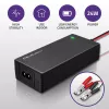 Qoltec automatische acculader voor AGM GEL STD | gelijkrichter 12V | 2A | 24W | LED | kabel 1,8m
