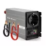 Qoltec MS-golf omvormer 12V naar 230V 300/600W USB compatibel met LiFePO4 GEL AGM