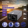 Qoltec MS-golf omvormer 12V naar 230V 300/600W USB compatibel met LiFePO4 GEL AGM