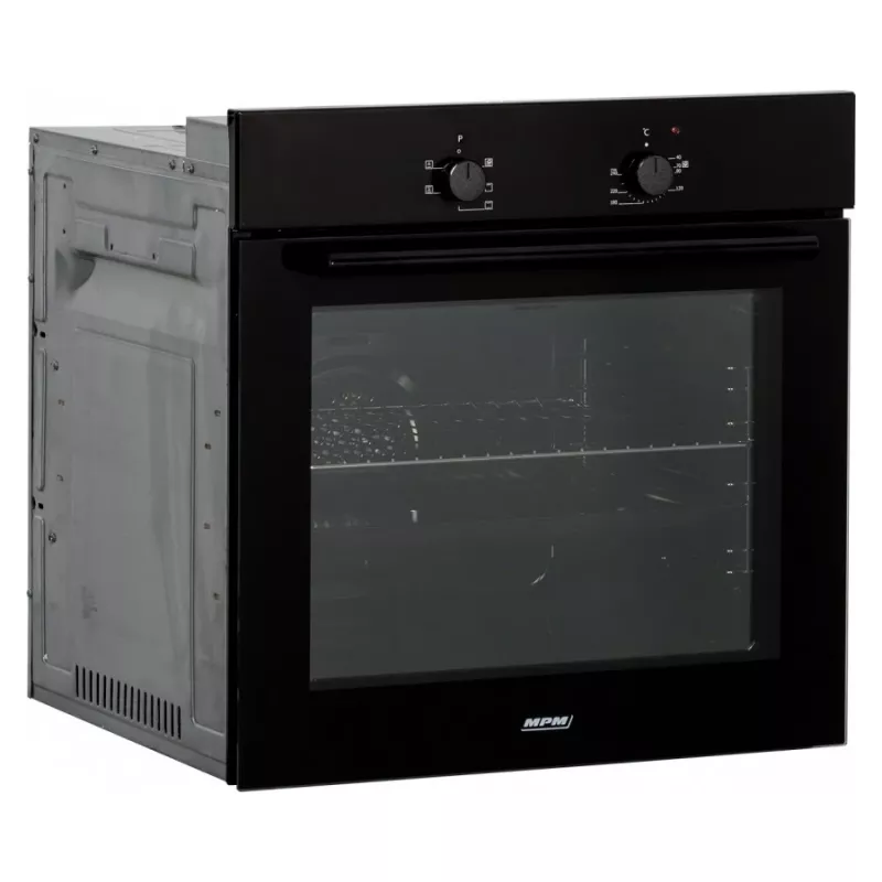 MPM MPM-63-BO-12T inbouw-elektrische oven 65L zwart/rvs