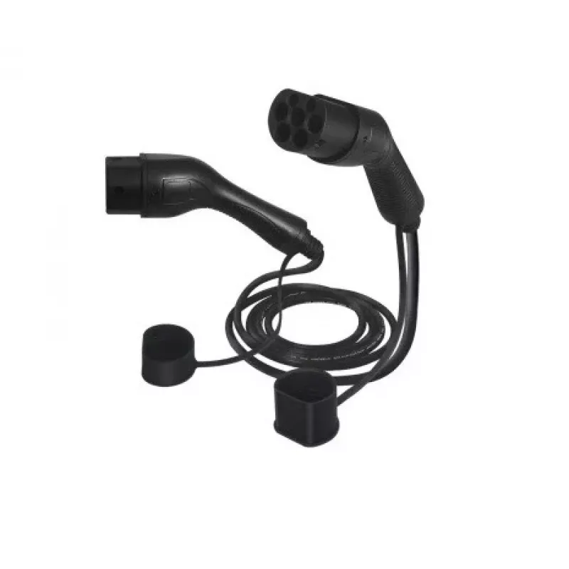 DEFENZO Lineo AC22 7m Type 2 EV-laadkabel 22kW 32A 3-fase zwart
