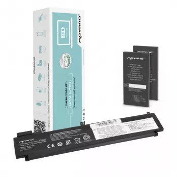 MITSU accu voor Lenovo ThinkPad T460s T470s - achterzijde - 2100 mAh (24 Wh)
