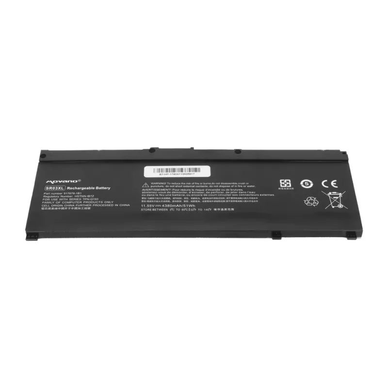 MITSU accu SR03XL voor HP Gaming 15 17 Omen 15-DC - 4380 mAh (51 Wh)