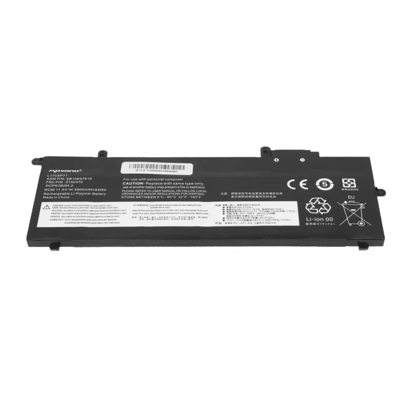 MITSU accu L17C6P71 voor Lenovo ThinkPad X280 A285 - 3900 mAh (44 Wh)