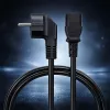QOLTEC stroomkabel SCHUKO CEE haakse stekker IEC C13 2m zwart