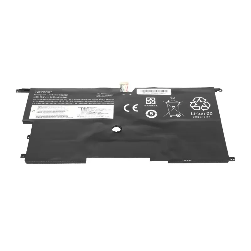 MOVANO accu voor Lenovo ThinkPad X1 Carbon Gen 2/3 - 2800 mAh (43 Wh)