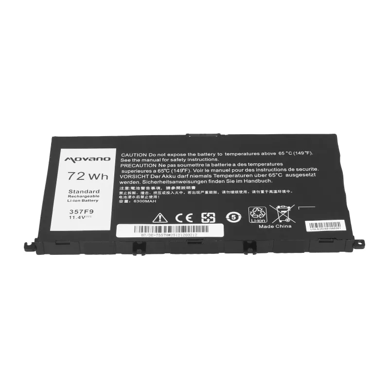 MOVANO accu 357F9 voor Dell Inspiron 5577 7557 - 6300 mAh (72 Wh)