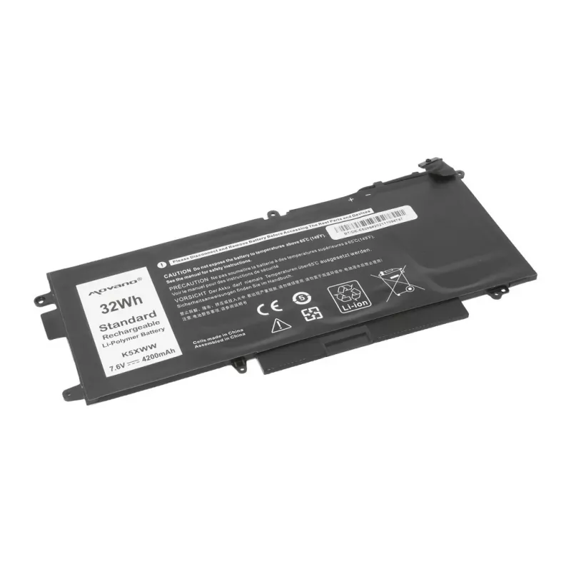 MOVANO accu K5XWW voor Dell Latitude 5289 7390 2-in-1 - 4200 mAh (32 Wh)
