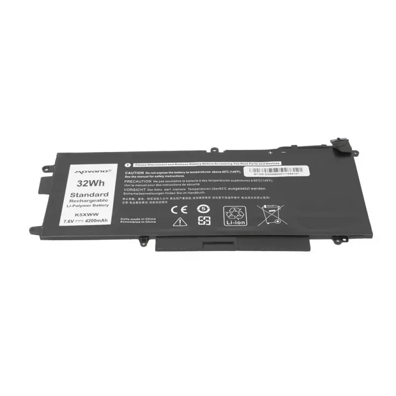 MOVANO accu K5XWW voor Dell Latitude 5289 7390 2-in-1 - 4200 mAh (32 Wh)