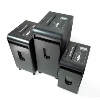 WALLNER papiersnipperaar MR 2212 C4 partikelsnit, 12 vel, 20L, zwart