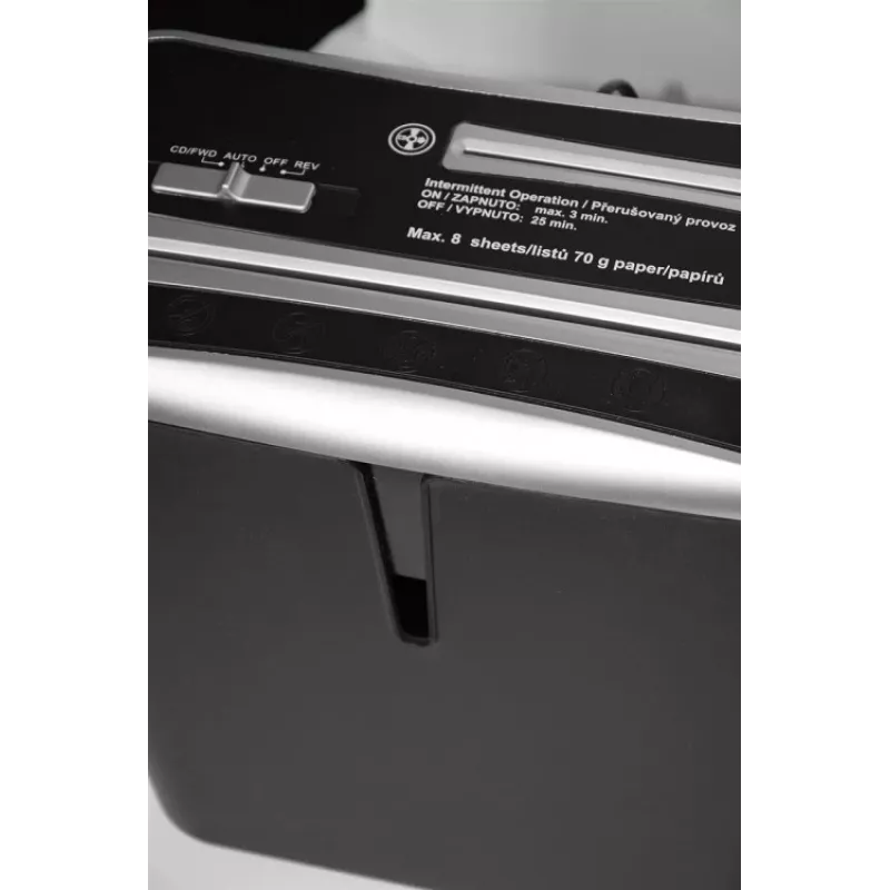 WALLNER papiersnipperaar XD805 CD Cross-Cut, 8 vel, 15L, zwart