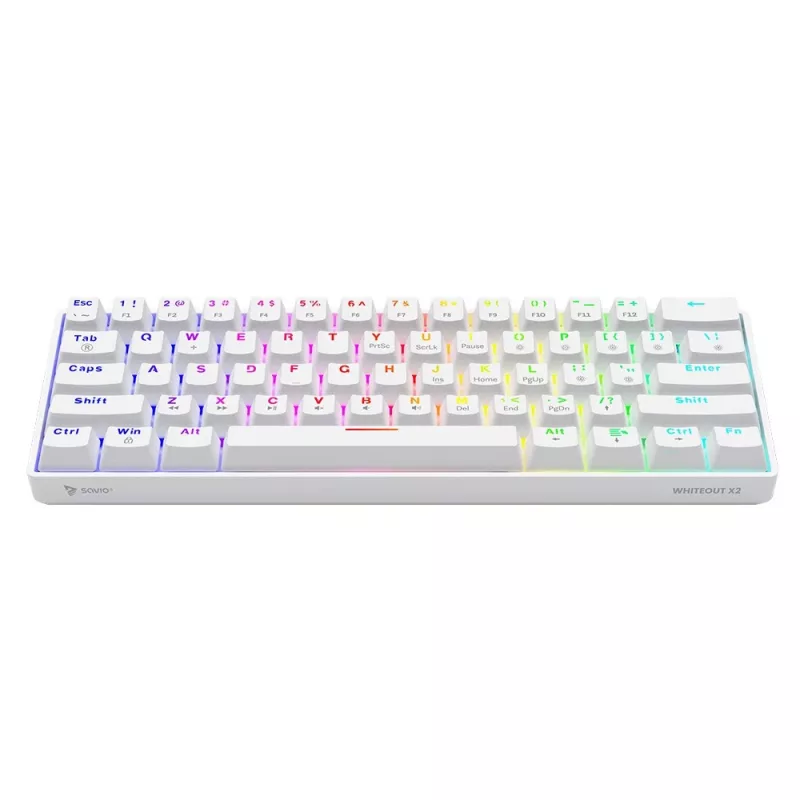 SAVIO Whiteout X2 Outemu Peach Silent mechanisch toetsenbord