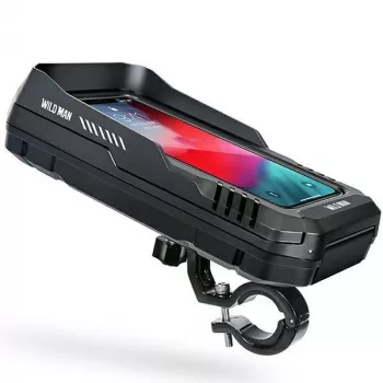 WILDMAN FK2 fietstas frametas met smartphonehouder, zwart