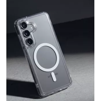Crong Hybrid Clear Magnetic MagSafe Case voor Samsung Galaxy A37 / A36 (transparant)