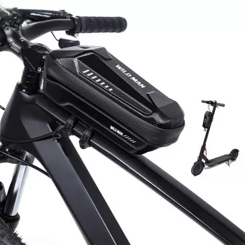 WILDMAN XS5 frametas zwart – fietstas voor bovenbuis voor smartphone