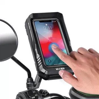 WILDMAN FK3 fietsframetas met telefoonhouder, zwart