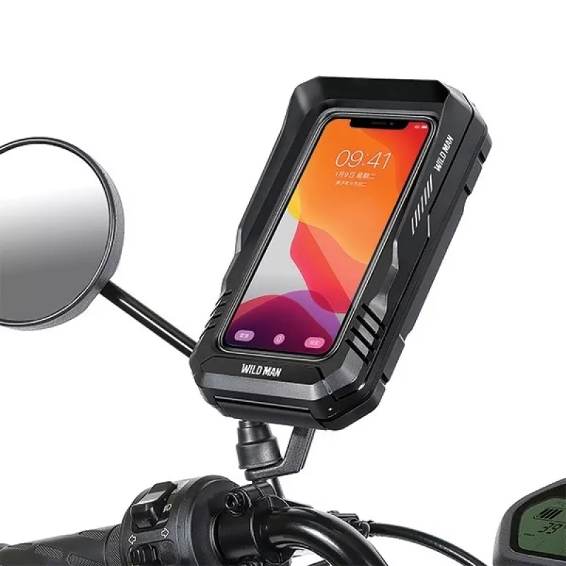WILDMAN FK3 fietsframetas met telefoonhouder, zwart