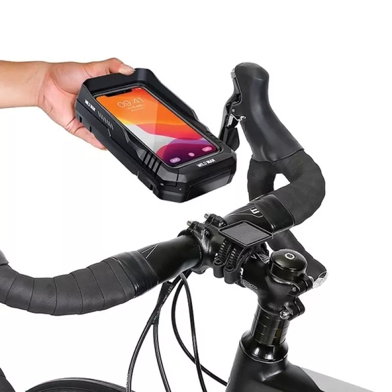 WILDMAN FK4 fietsframetas met telefoonhouder – zwart