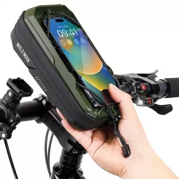 WILDMAN fietsframetas GX330 met telefoonhouder, groen