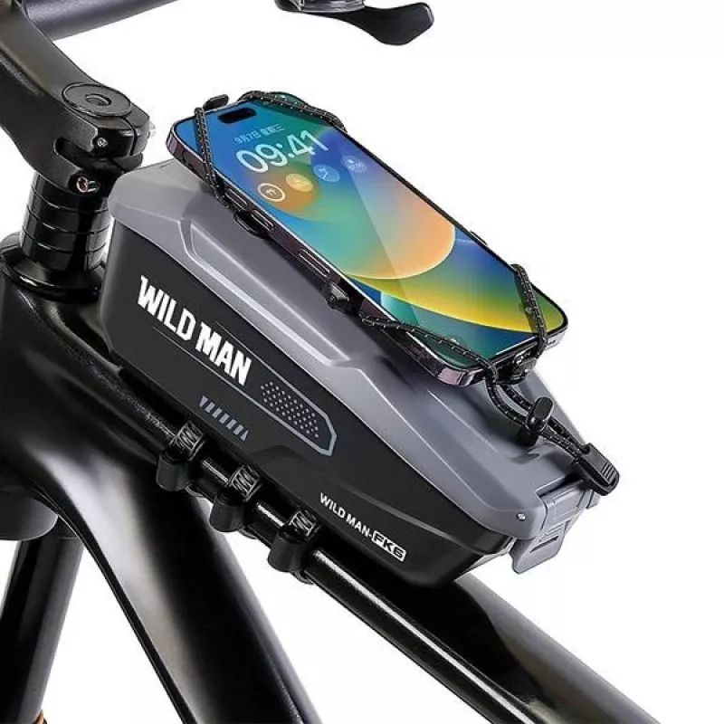 WILDMAN FK6 fietsframetas grijs-zwart