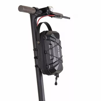 WILDMAN GD6XPlus stuurtas voor elektrische scooter, framerek-tas, zwart