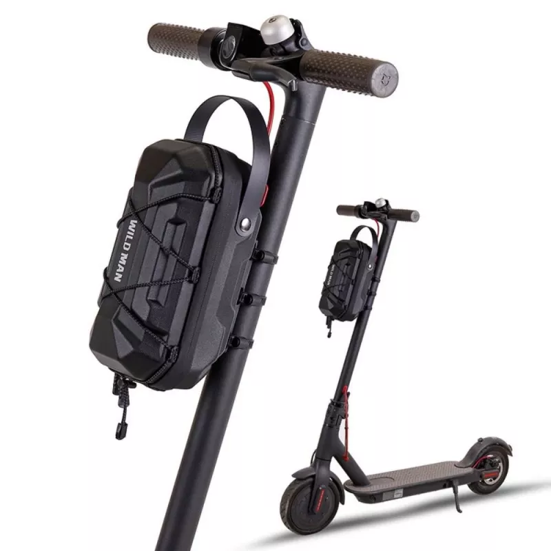WILDMAN GD6XPlus stuurtas voor elektrische scooter, framerek-tas, zwart