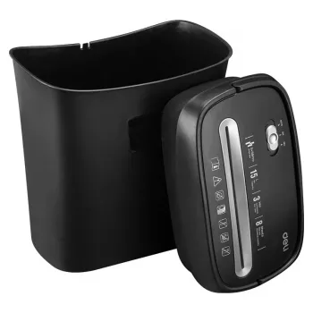 Deli E9947 partikelvernietiger, 10 vel capaciteit, 18L bak, zwart