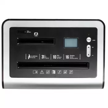 DELI E9917EU cross-cut papiervernietiger, 10 vel, 20L, zwart