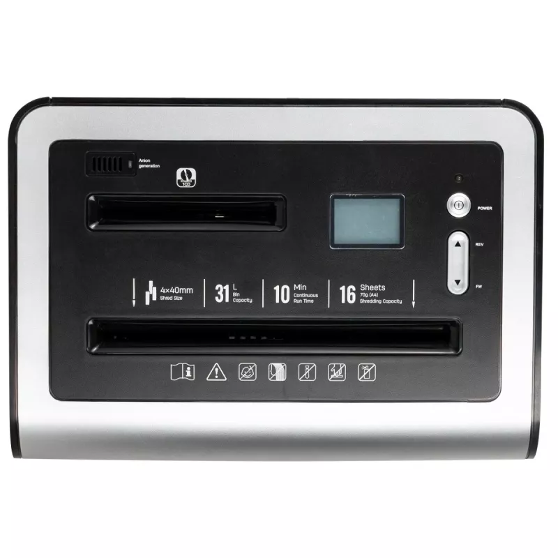 DELI E9917EU cross-cut papiervernietiger, 10 vel, 20L, zwart