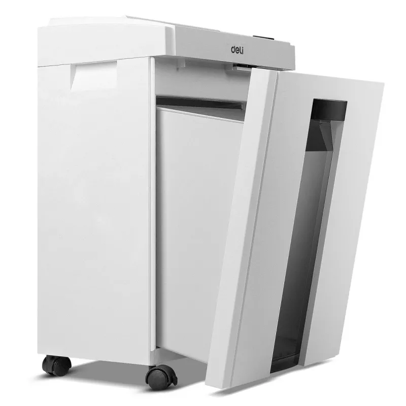 Deli E9952 cross-cut papiervernietiger, 10 vel, 21L, zwart