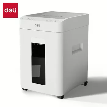 Deli ET081 cross-cut papierversnipperaar, 8 vel, 15L, zwart