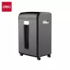 Deli E14400 cross-cut papiershredder, 12 blad, 23L, zwart
