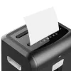 Deli E14400 cross-cut papiershredder, 12 blad, 23L, zwart
