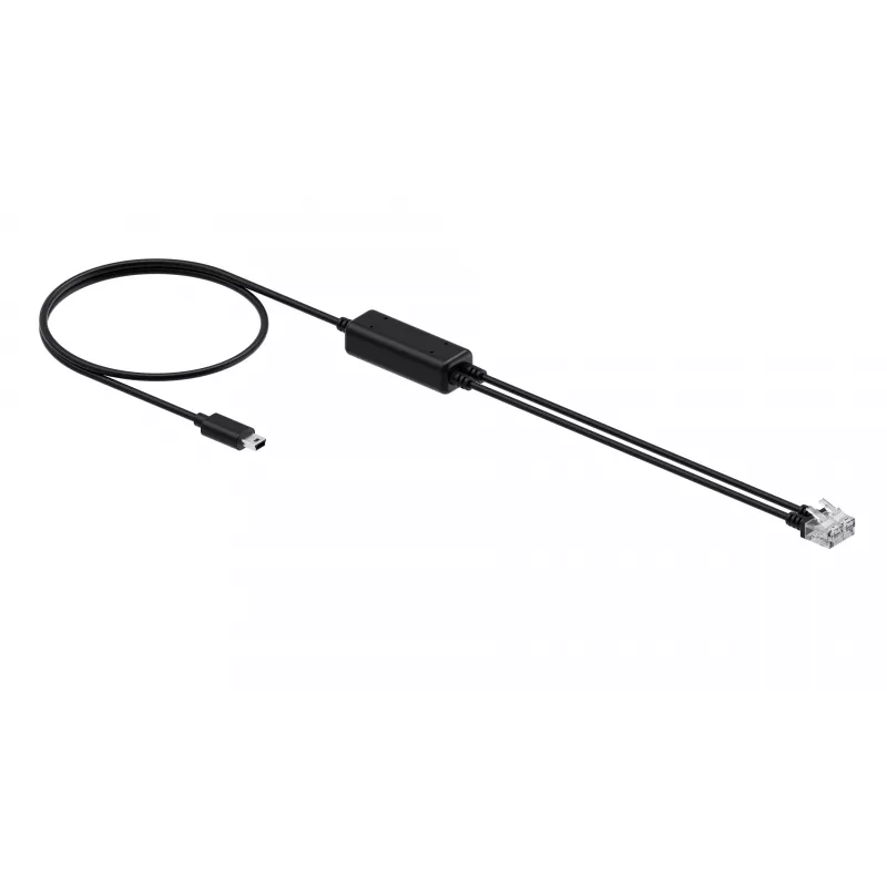Yealink telefoonkabel (1 stuk) - RJ9 headset-splitterkabel 25 cm zwart