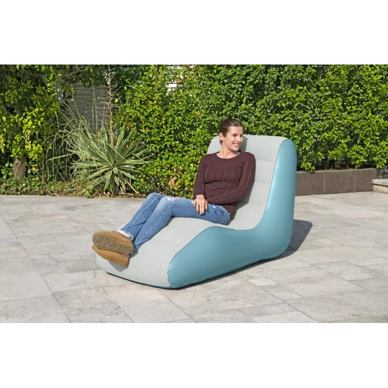 Bestway opblaasbare fauteuil 75127 grijs