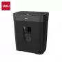 Deli ET023 cross-cut papiervernietiger, 10 vel, P-4 veiligheid, 17L bak, zwart