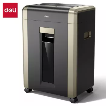 Deli ET099 cross-cut papiervernietiger, 10 vel, 15L, P-4 veiligheid