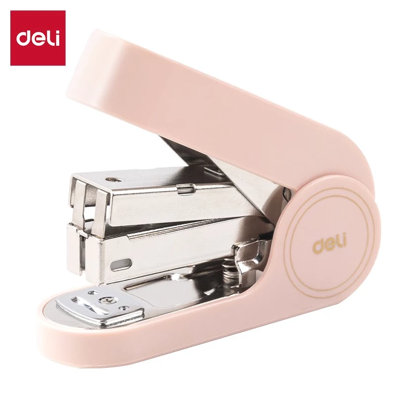 Deli Linfini EM390 roze nietmachine voor tot 25 vel