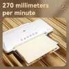 DELI kantoorlaminator ET102 A4 - warm & koud, 2 rollen, 250 mm/min, zwart
