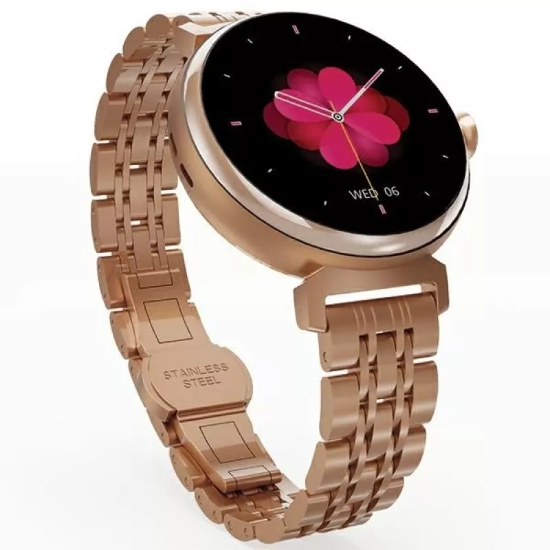 HIFUTURE Smartwatch Aura AMOLED rosé goud