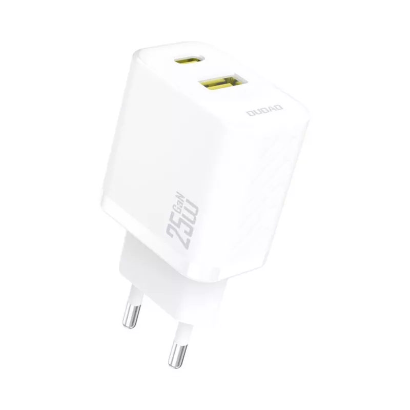 Dudao A26TEU GaN 25W USB-C USB-A wandlader wit