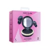 Happy Plugs Adore draadloze in-ear-koptelefoon met spiegel-oplaadcase (zwart)