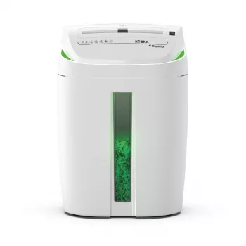 KOBRA Hybrid S4 cross-cut papierversnipperaar, P-4, 10 vel, 20 L, wit/antraciet