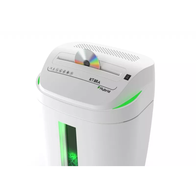 KOBRA Hybrid S6 cross-cut papierversnipperaar, 6 vel, 20L, zwart/zilver