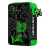 KIDS Minecraft uitklapbare etui voor school, uitbreidbare organizer, multicolor