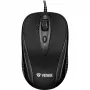 YENKEE YMS 1025 BK QUITO USB-kabelmuis, optisch, 1000 DPI, 4 toetsen, zwart