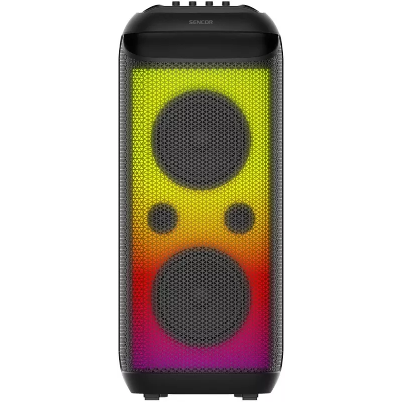SENCOR Partycon BOOST Power 250W draagbare bluetooth-partyluidspreker met TWS, IPX4, LED, FM-radio, karaoke, microfoon