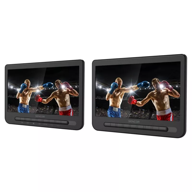 SENCOR SPV 7105 DUAL dvd 2x10 inch LCD-hoofdsteunmonitor voor in de auto